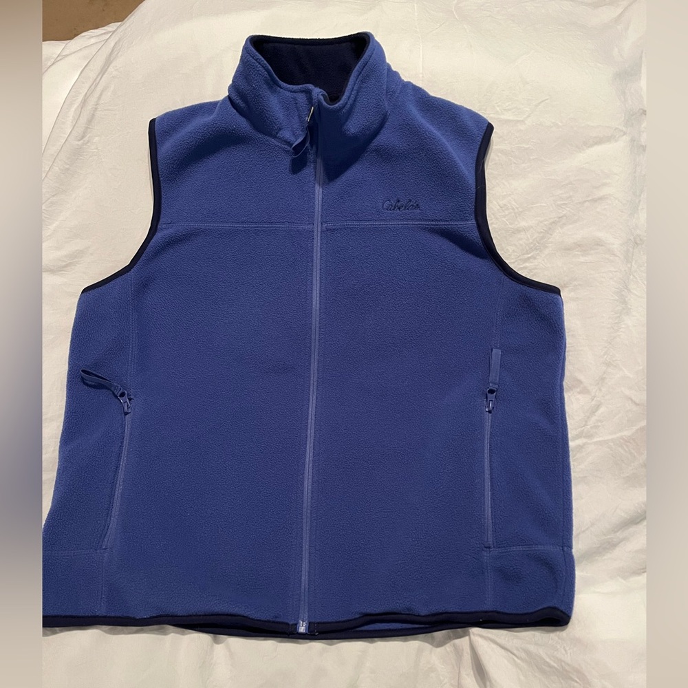 Cabela's Blue Fleece Vest